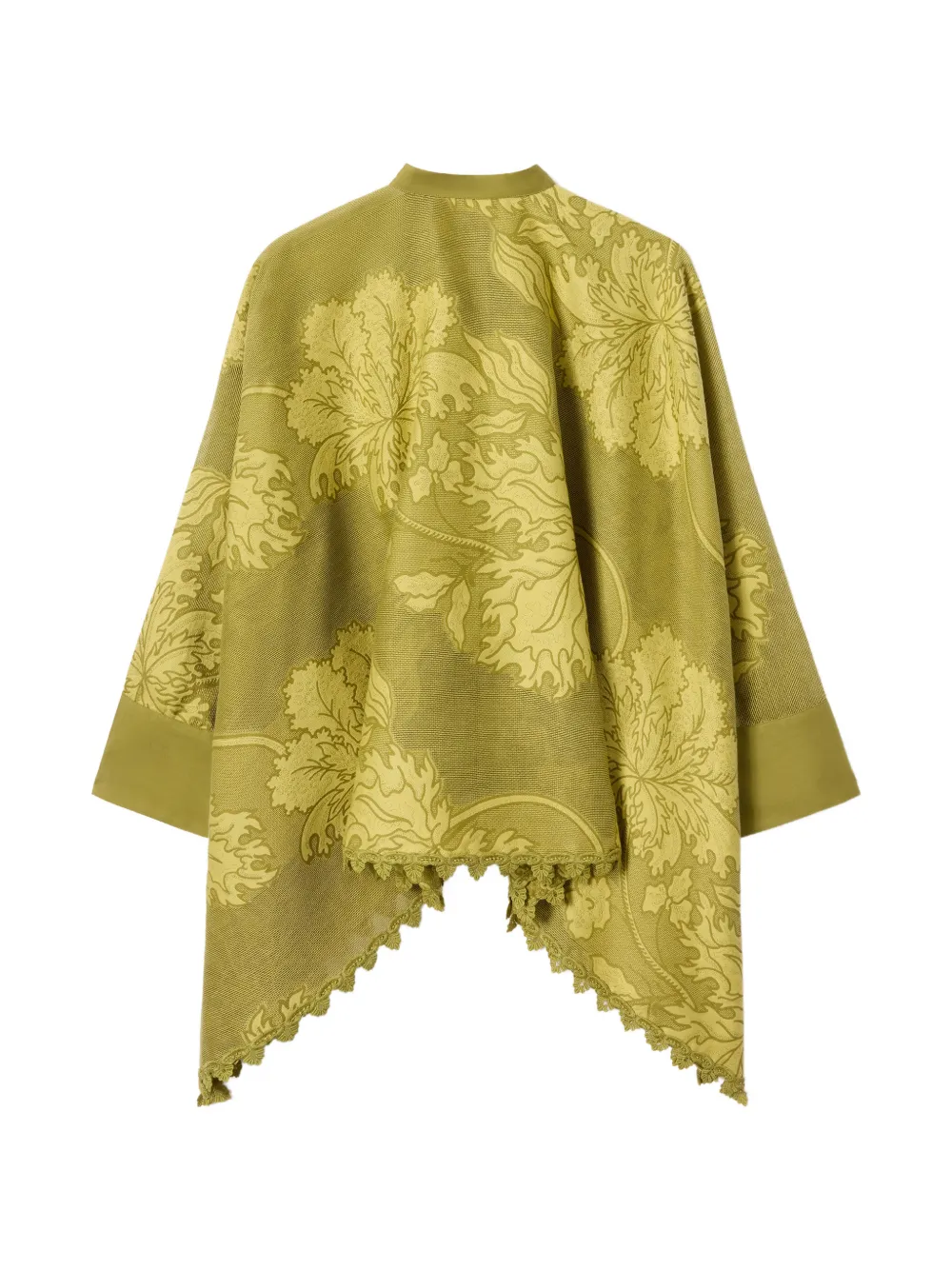 La DoubleJ Foulard blouse met kant Groen