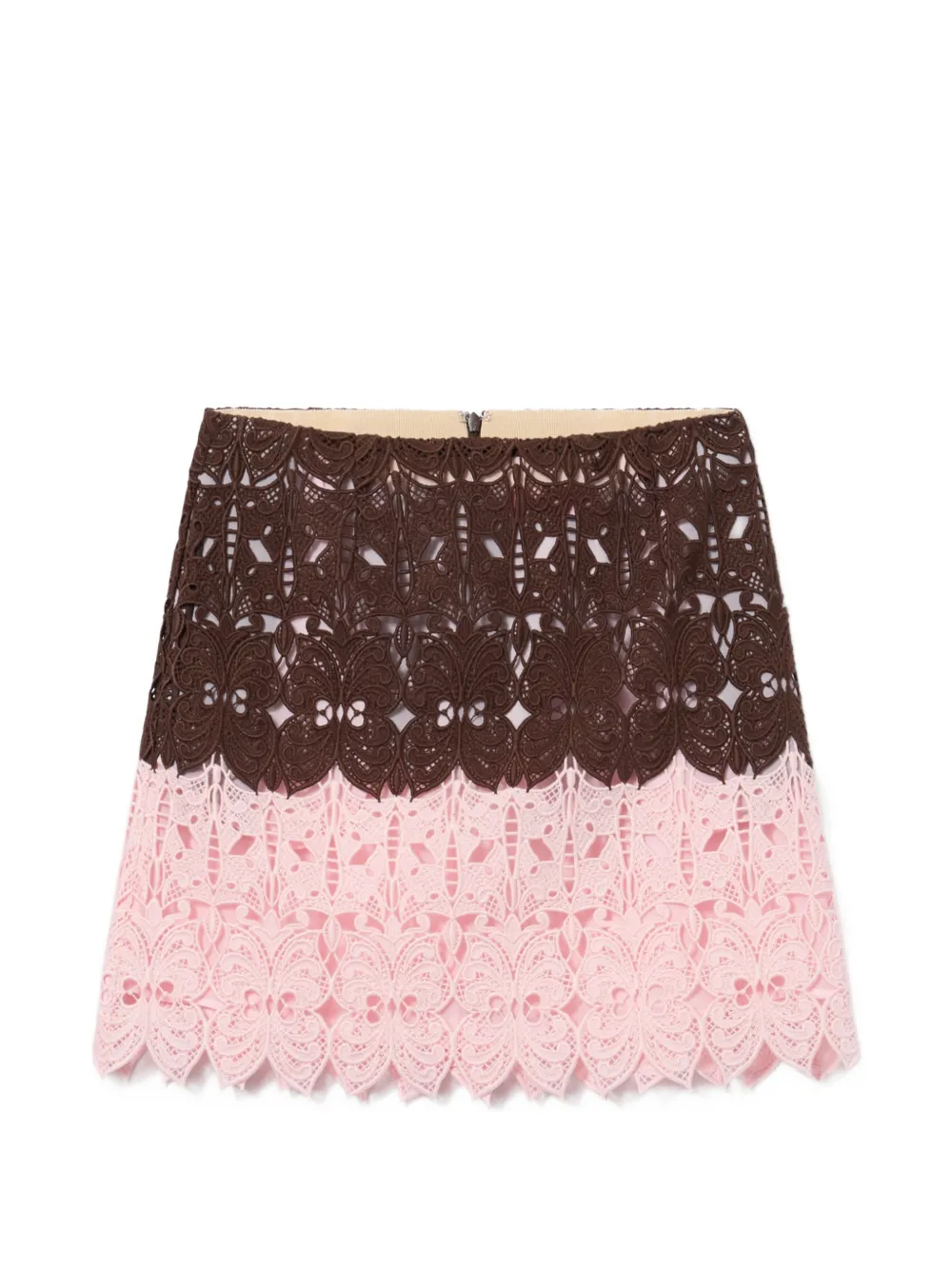 La DoubleJ lacey mini BAIA skirt - Braun