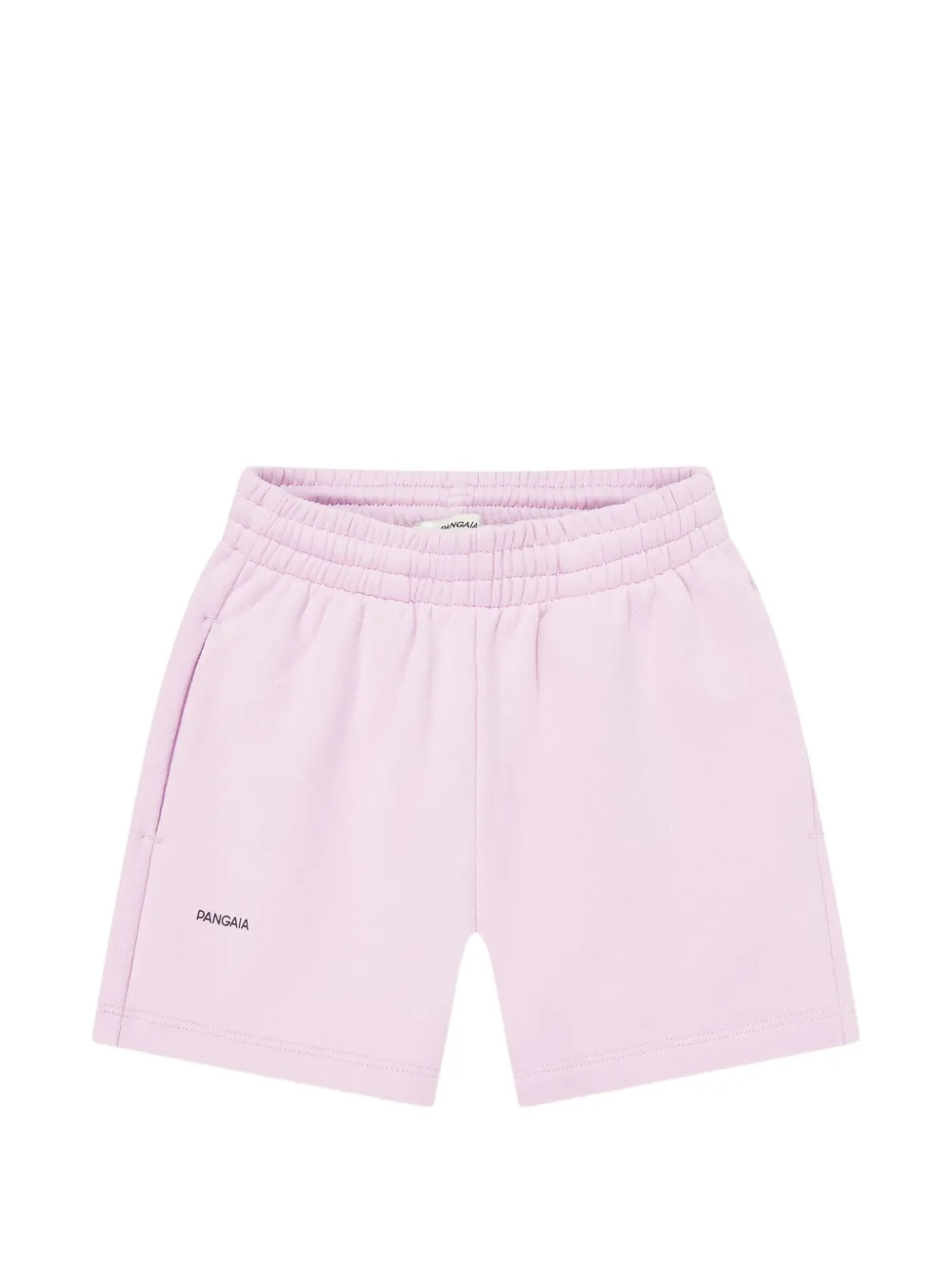 Pangaia Kids logo-print elasticated shorts - Rosa