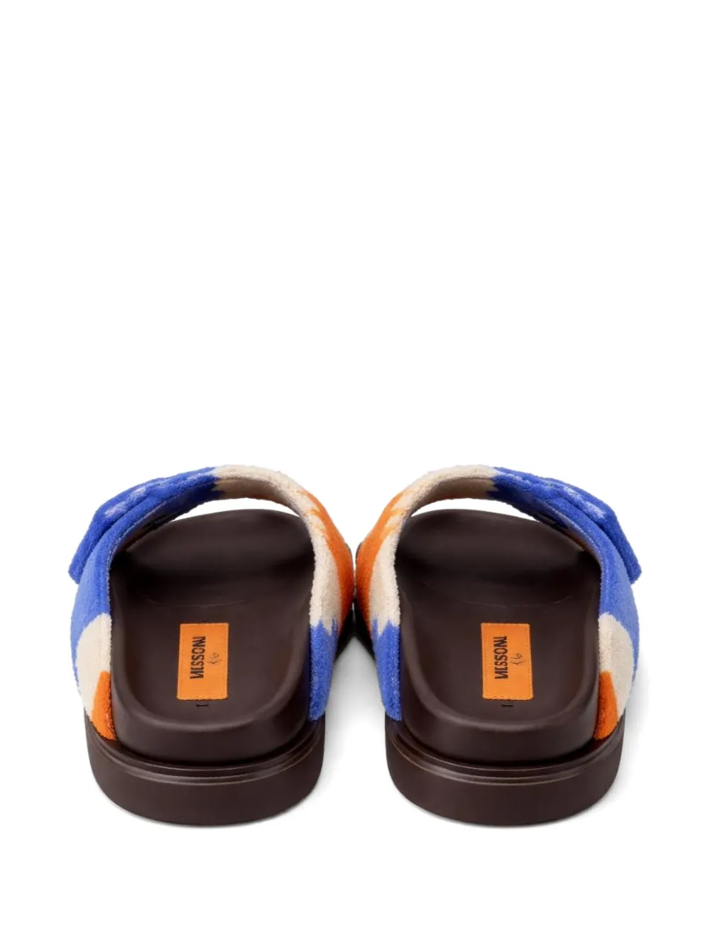 Missoni zigzag pattern buckle-fastening sandals Blauw