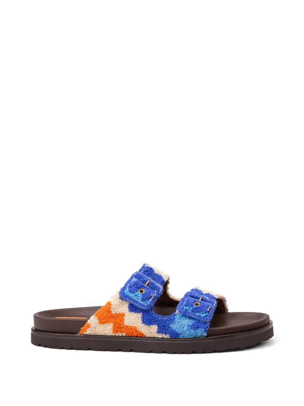 Missoni zigzag pattern buckle-fastening sandals - Blue