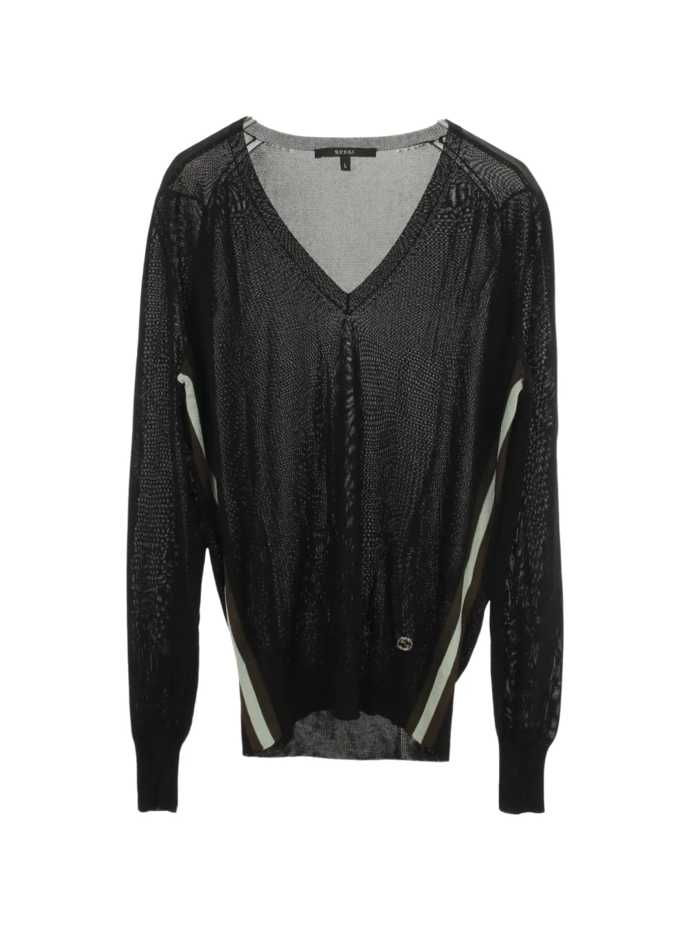 Gucci Pre-Owned 2010s Interlocking G V-neck sweater - Nero