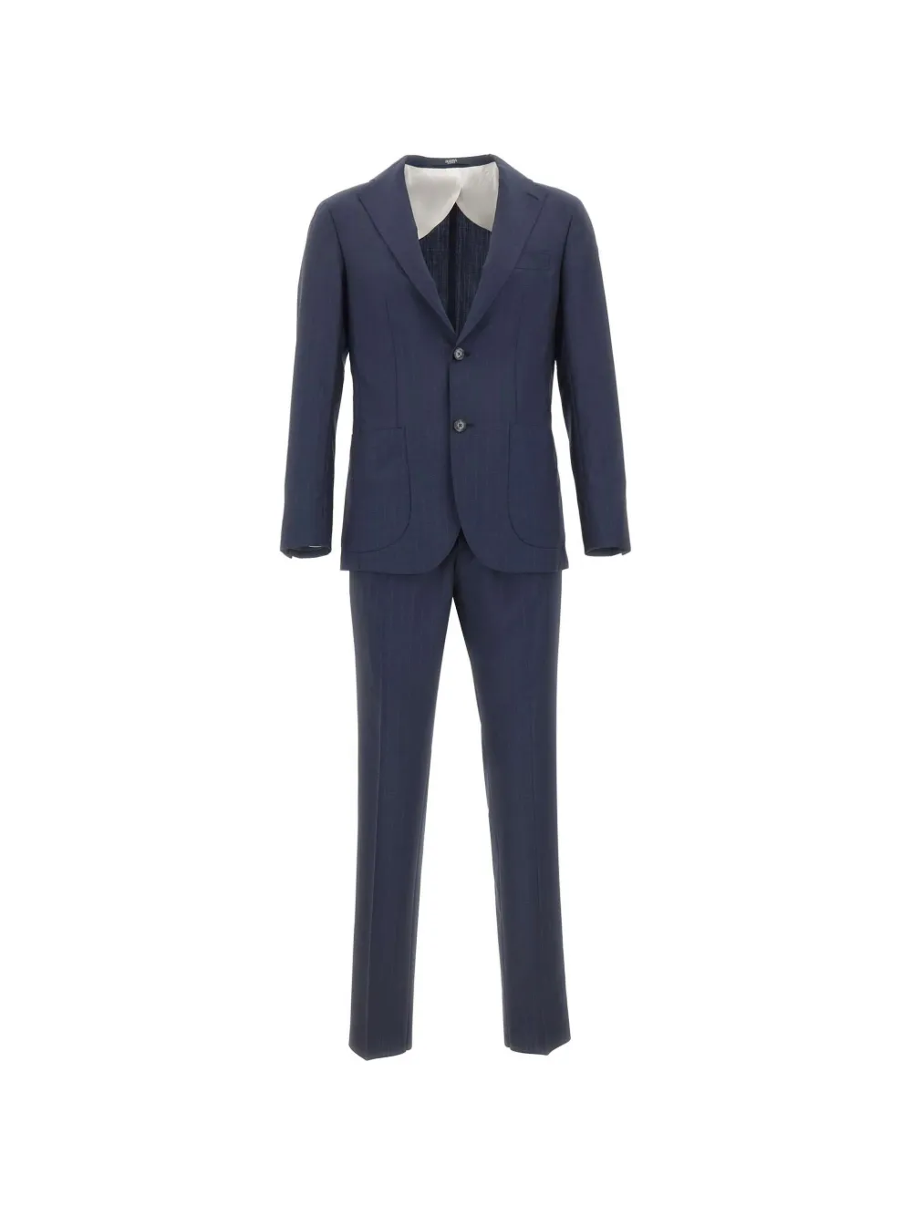 Barba pinstripe virgin wool suit - Blu