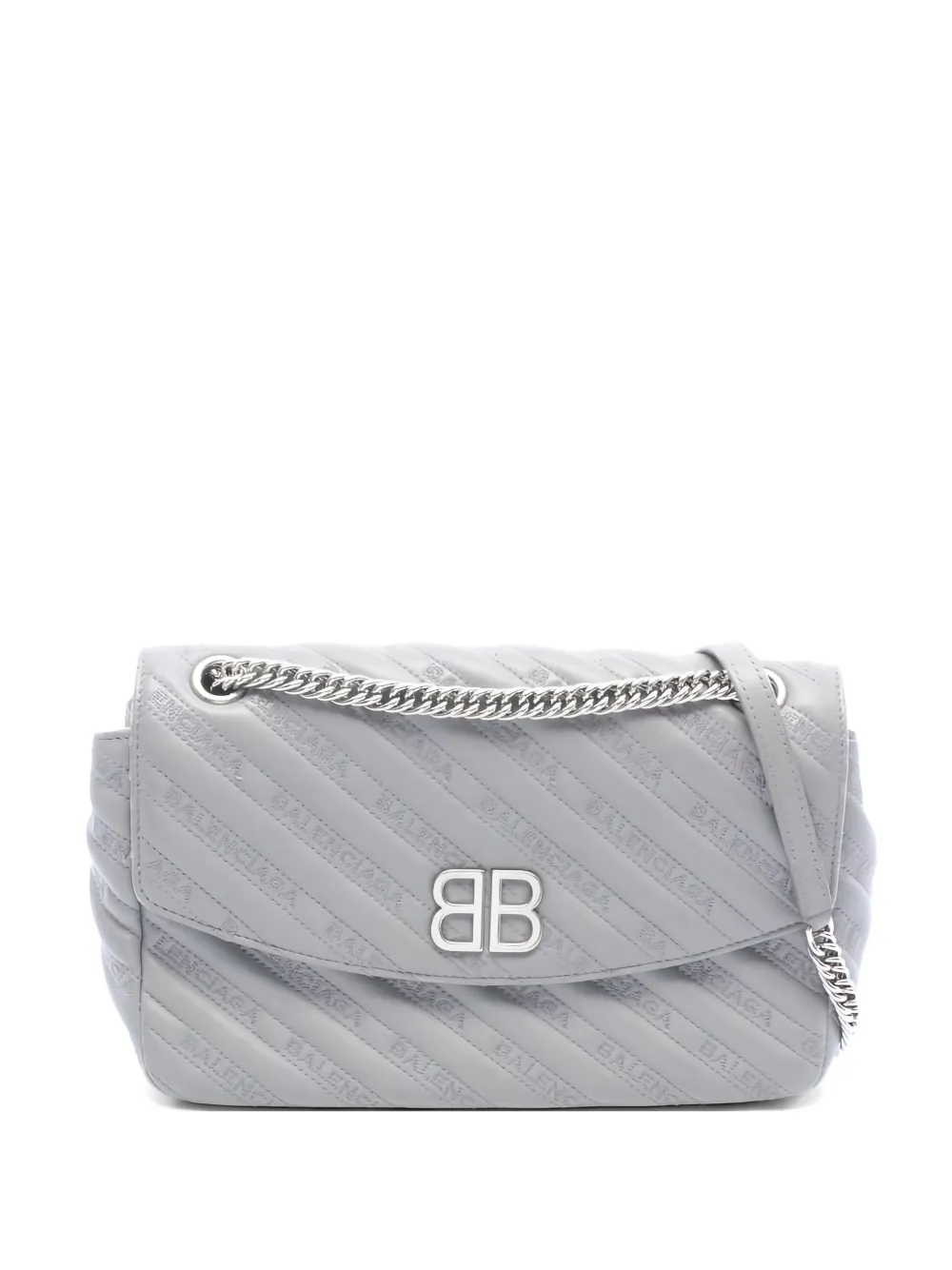 Balenciaga Pre-Owned 2000s BB chain-strap shoulder bag - Grigio