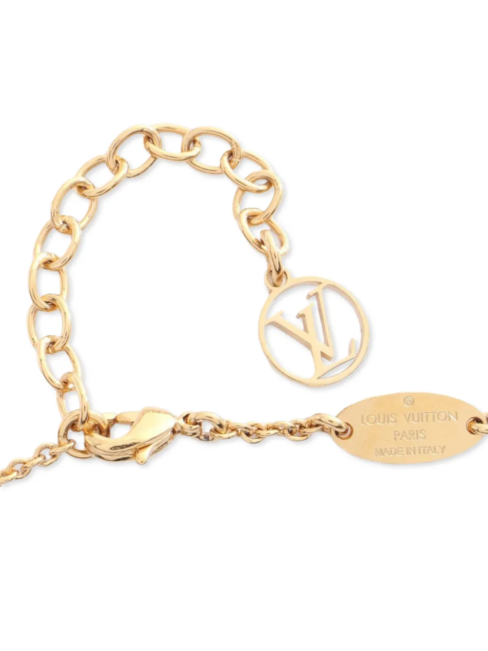 Louis Vuitton Pre-owned 2021 Essential V Lobster-claw-fastening Necklace in Gold, view 4