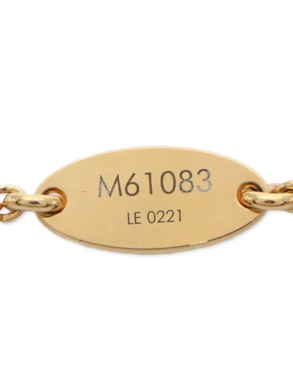 Louis Vuitton Pre-owned 2021 Essential V Lobster-claw-fastening Necklace in Gold, view 5