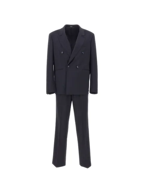 Ungaro double-breasted peak-lapel suit