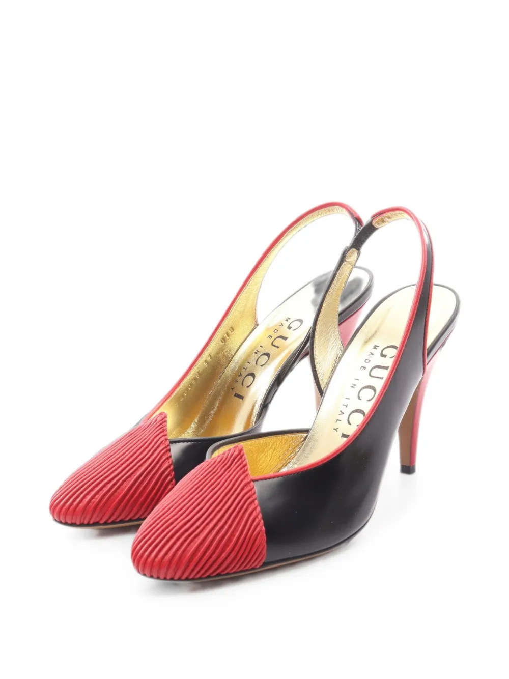 Gucci Pre-Owned 2020s ribbed-toe pumps - Schwarz