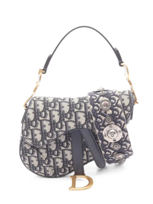 Dior Pre-owned 2010s Saddle Bag in Blue