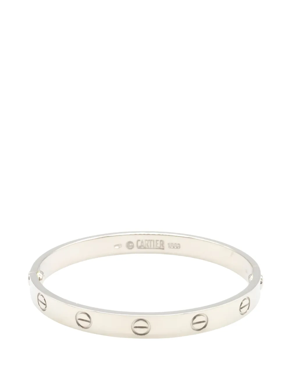 Cartier Love logo-detail bracelet - Silber