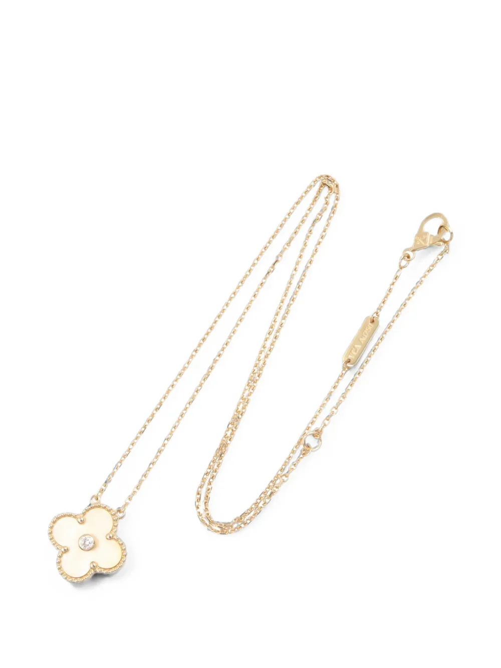 Van Cleef & Arpels Pre-Owned Vintage Alhambra diamond necklace - Oro