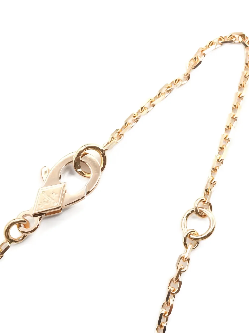 Van Cleef & Arpels Pre-owned 2010s Alhambra Mothe-of-pearl Necklace in Pink, view 4