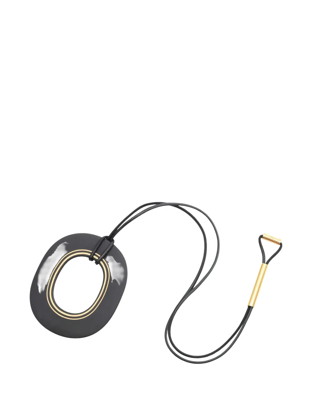 Hermès Pre-Owned 2000s Color Present wood necklace - Schwarz