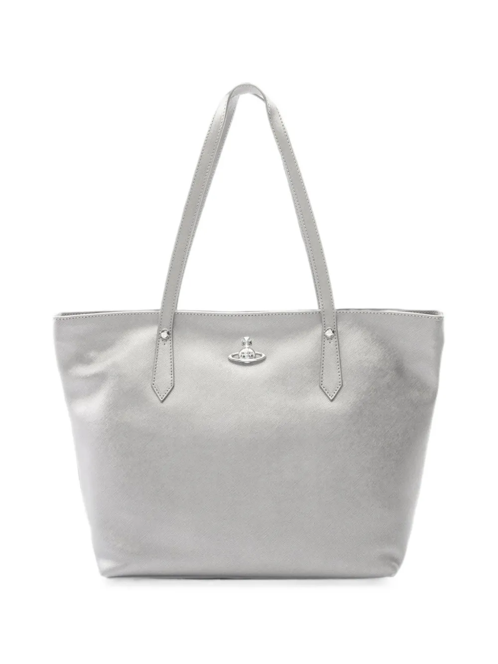 Vivienne Westwood Pre-Owned 2020s Orb leather shoulder bag - Grigio