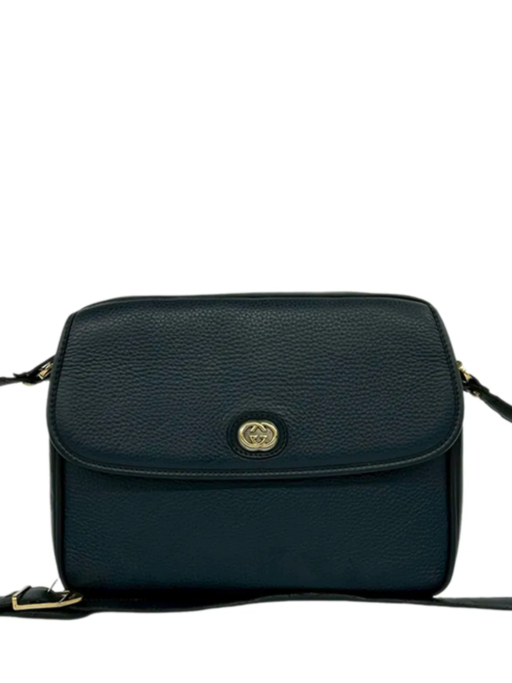 Gucci 20th Century GG Umhängetasche aus Leder in Blau