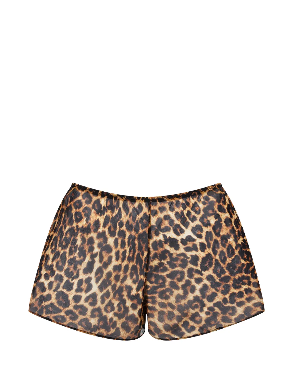 Maison Close leopard-print shorts - Brown