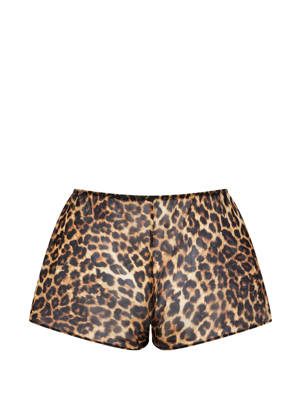 Maison Close Safari shorts met luipaardprint Bruin