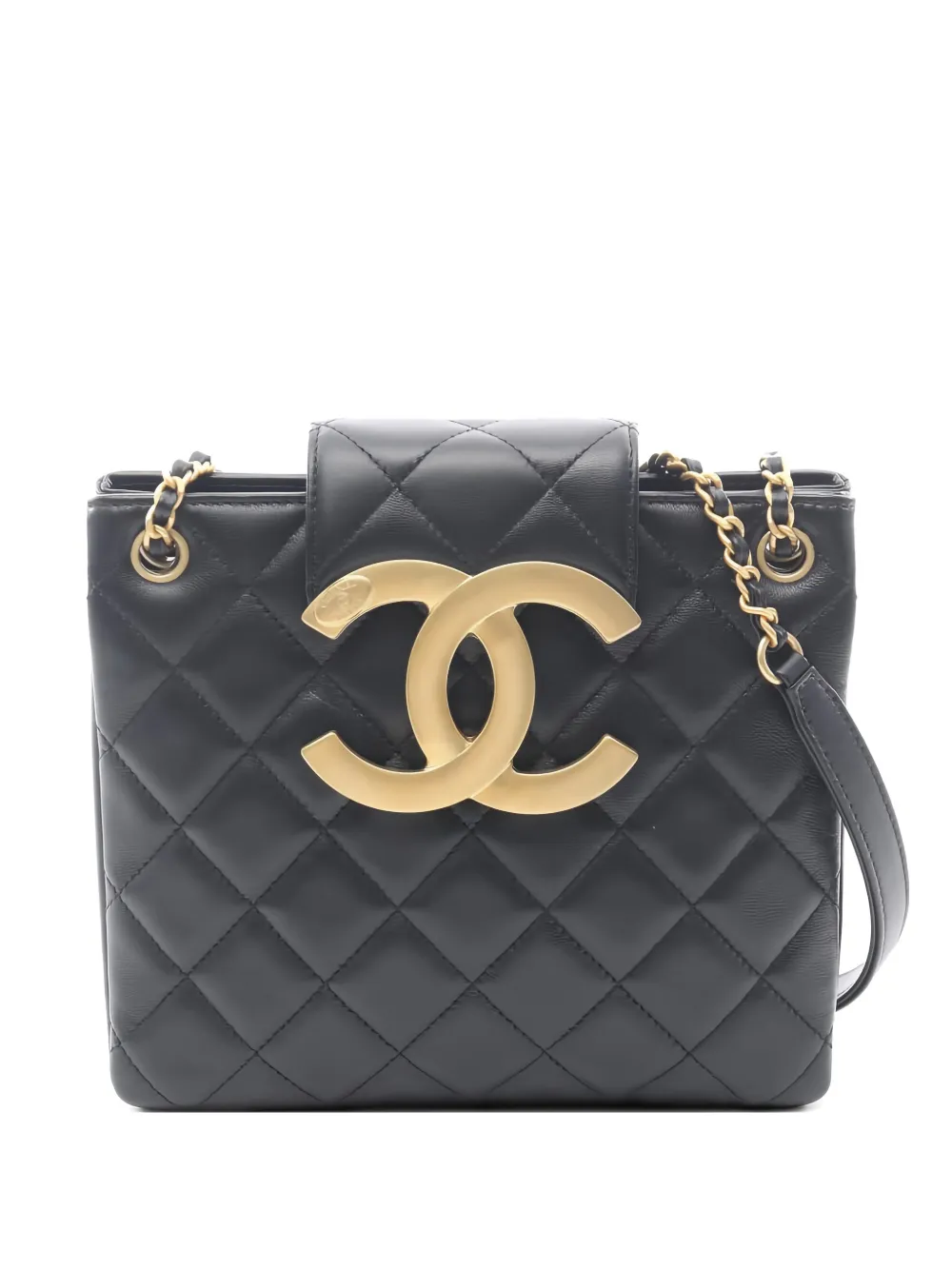 CHANEL Pre-Owned 2021 Matelassé shoulder bag - Schwarz