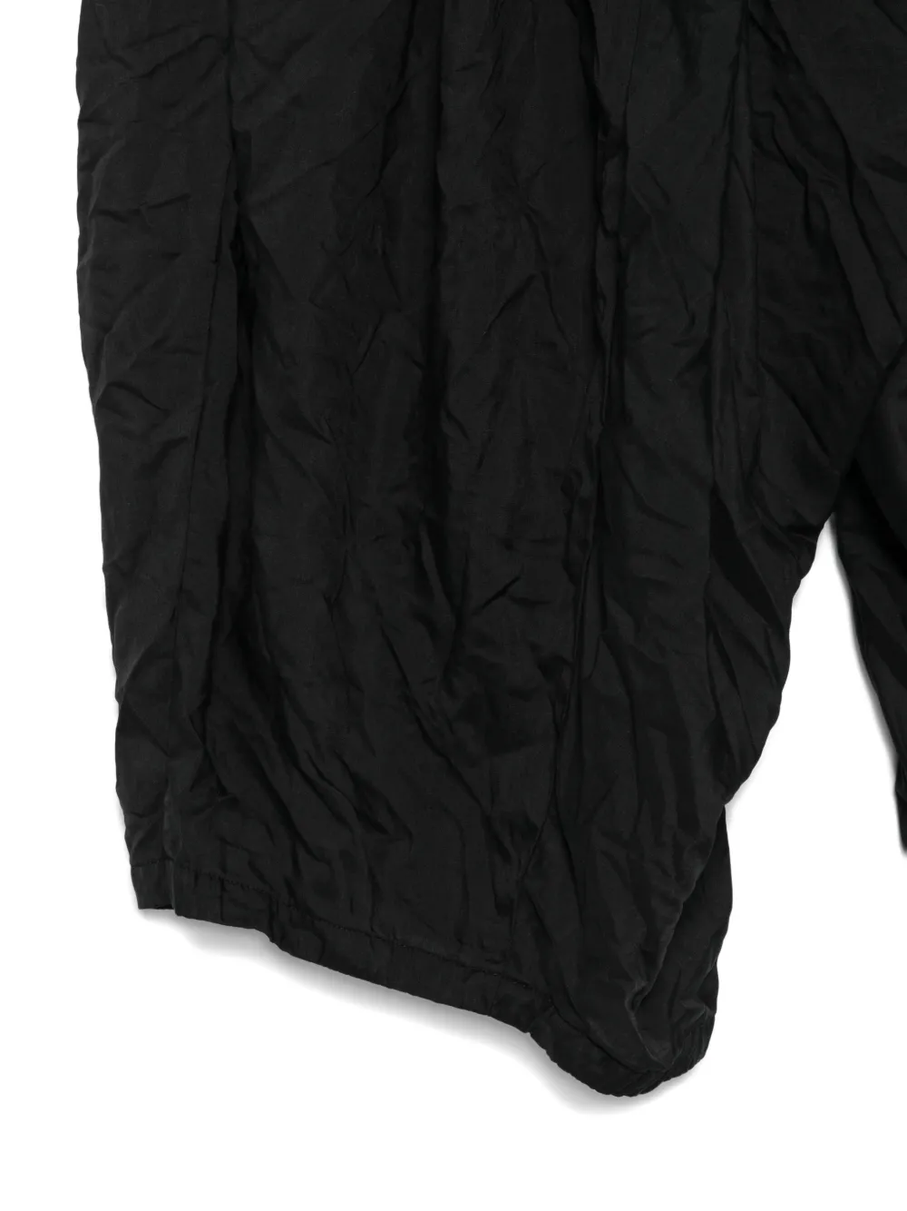 Black Comme Des Garçons Pantalon met ritssluiting en zak Zwart