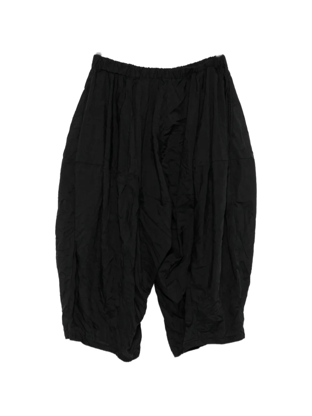 Black Comme Des Garçons Pantalon met ritssluiting en zak Zwart