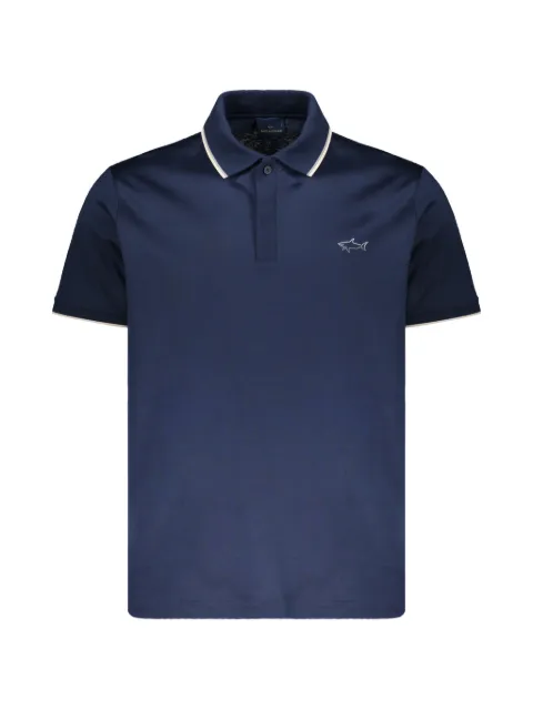 Paul & Shark ribbed-collar polo shirt