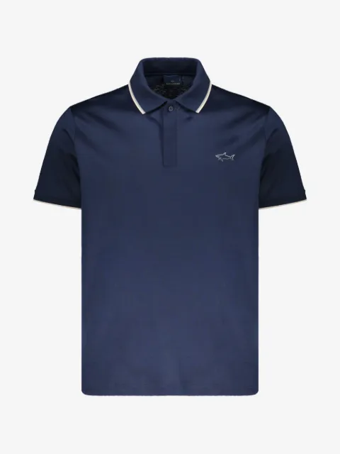 Paul & Shark ribbed-collar polo shirt