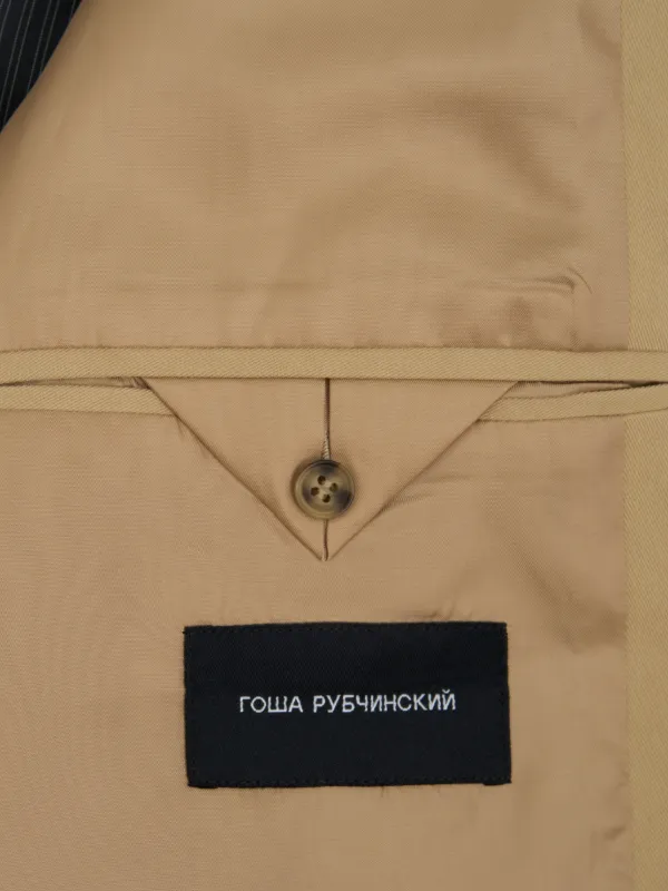 GOSHA RUBCHINSKIY ベルテッド ダブルトレンチコート | ニュートラル