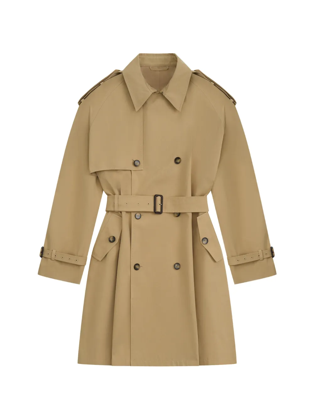 Gosha Rubchinskiy double-breasted belted trench coat - Toni neutri
