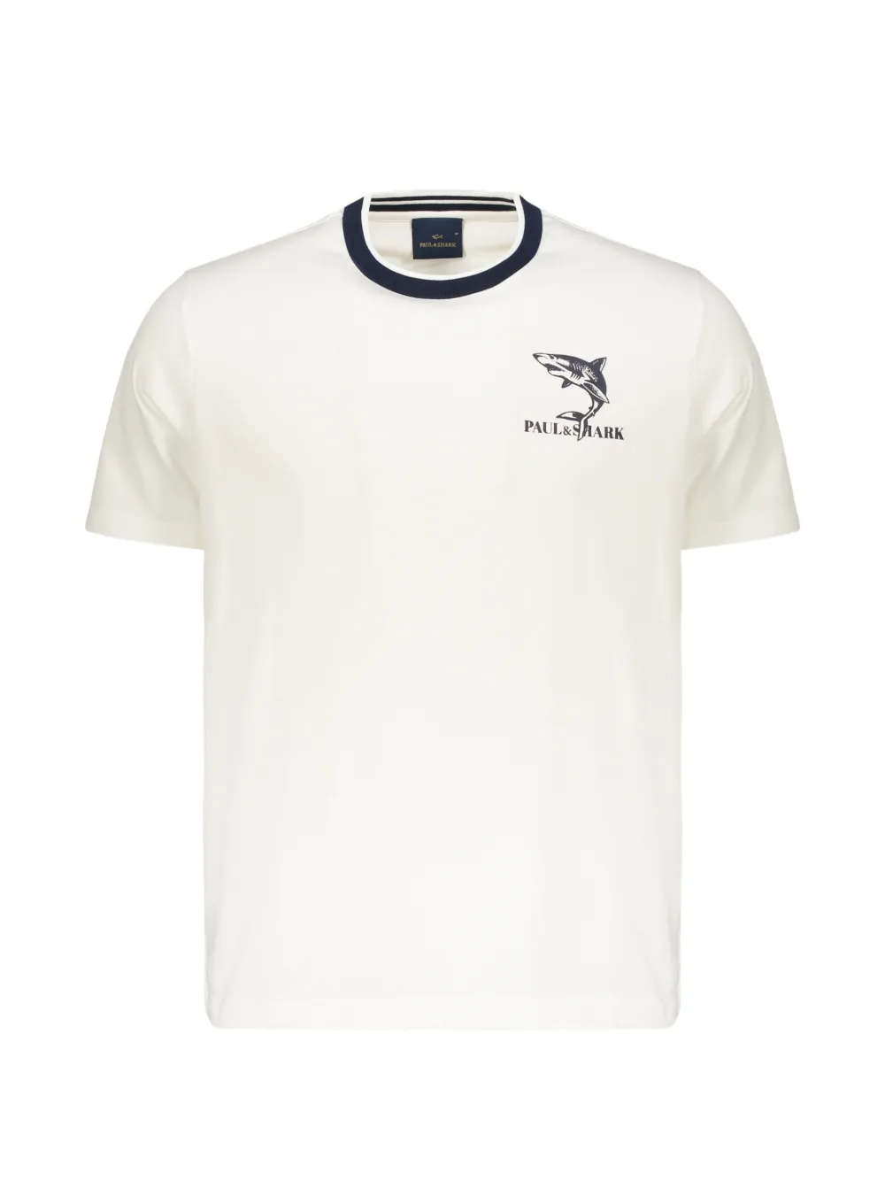 Paul & Shark logo-print crew-neck T-shirt - Bianco
