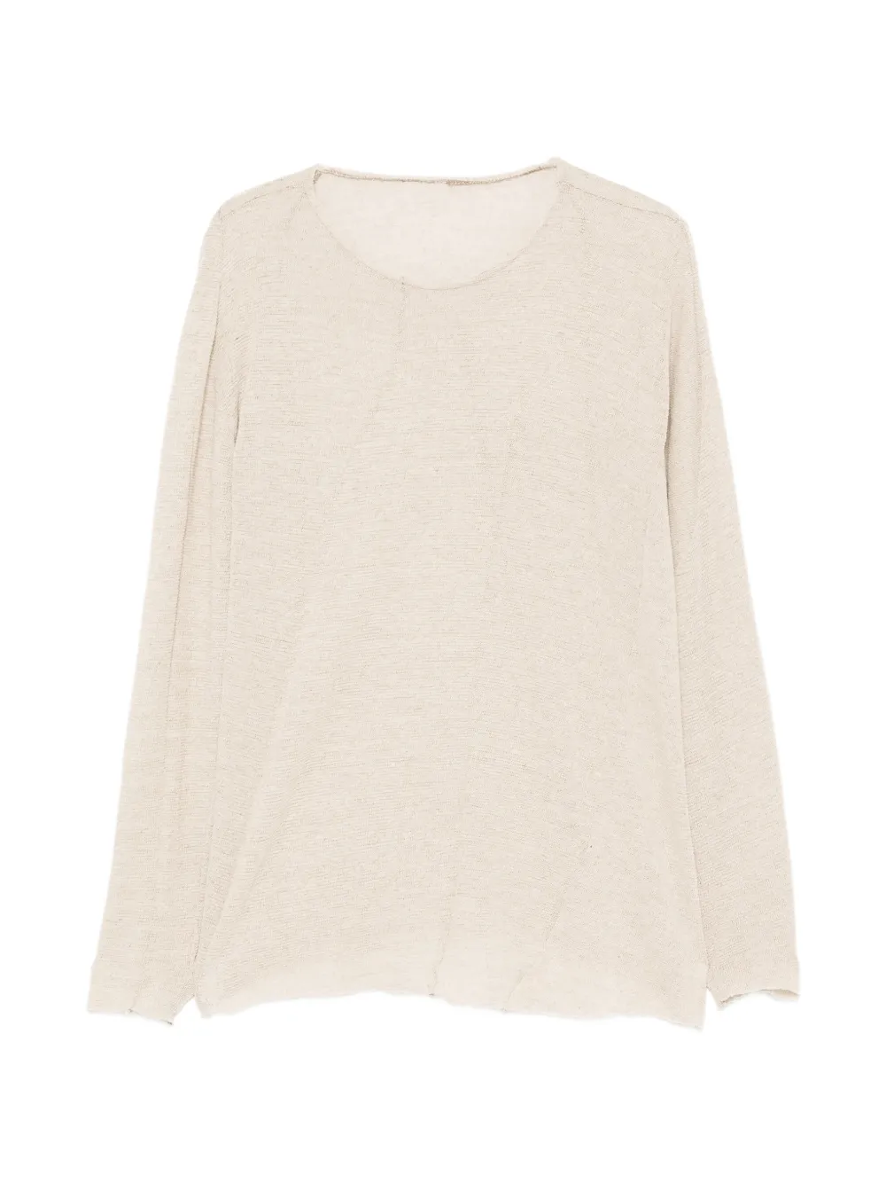 Leon Emanuel Blanck Distortion long-sleeve T-shirt - Toni neutri