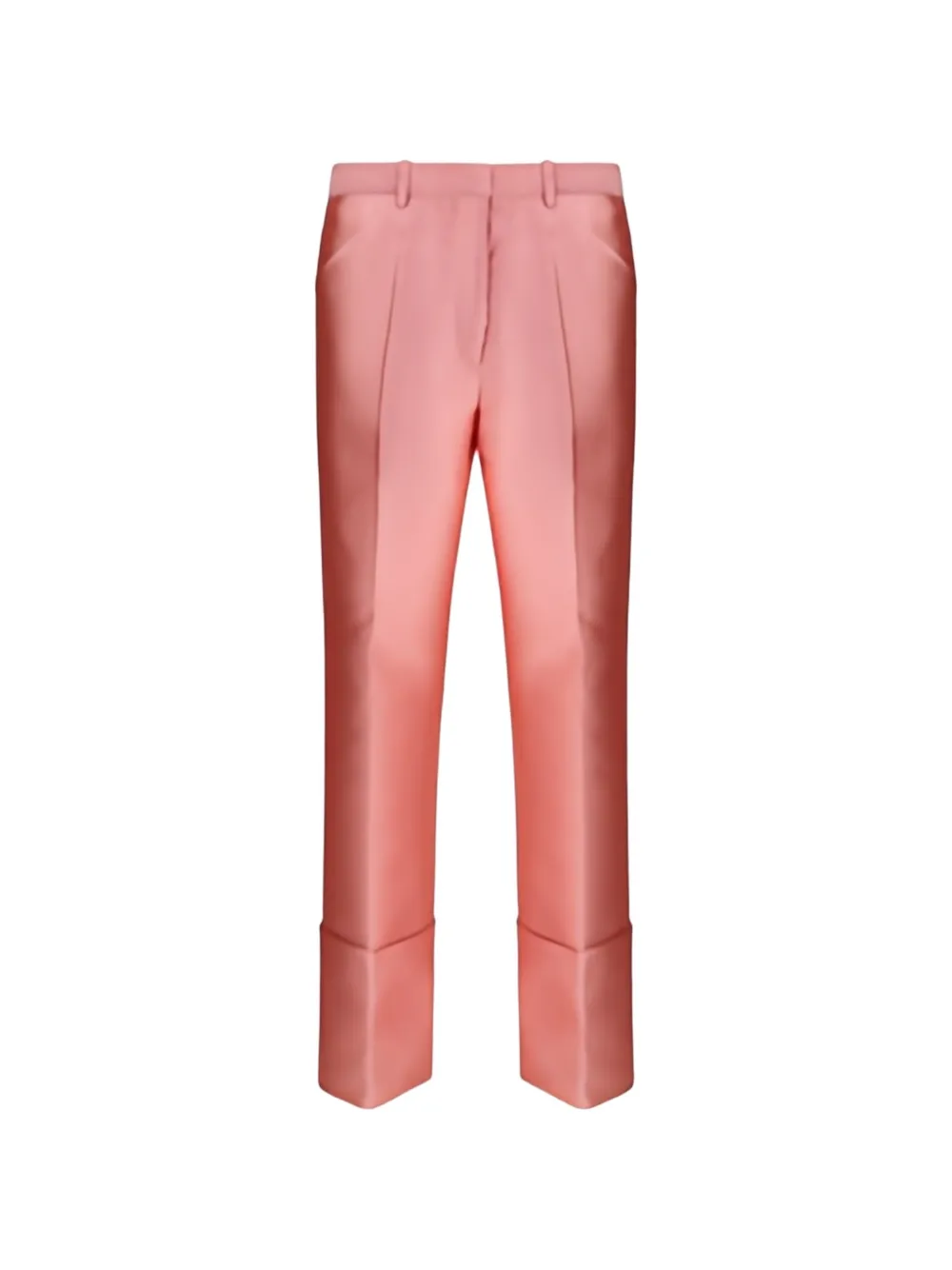 Calvin Klein Eva satin turn-up tailored trousers - Rosa
