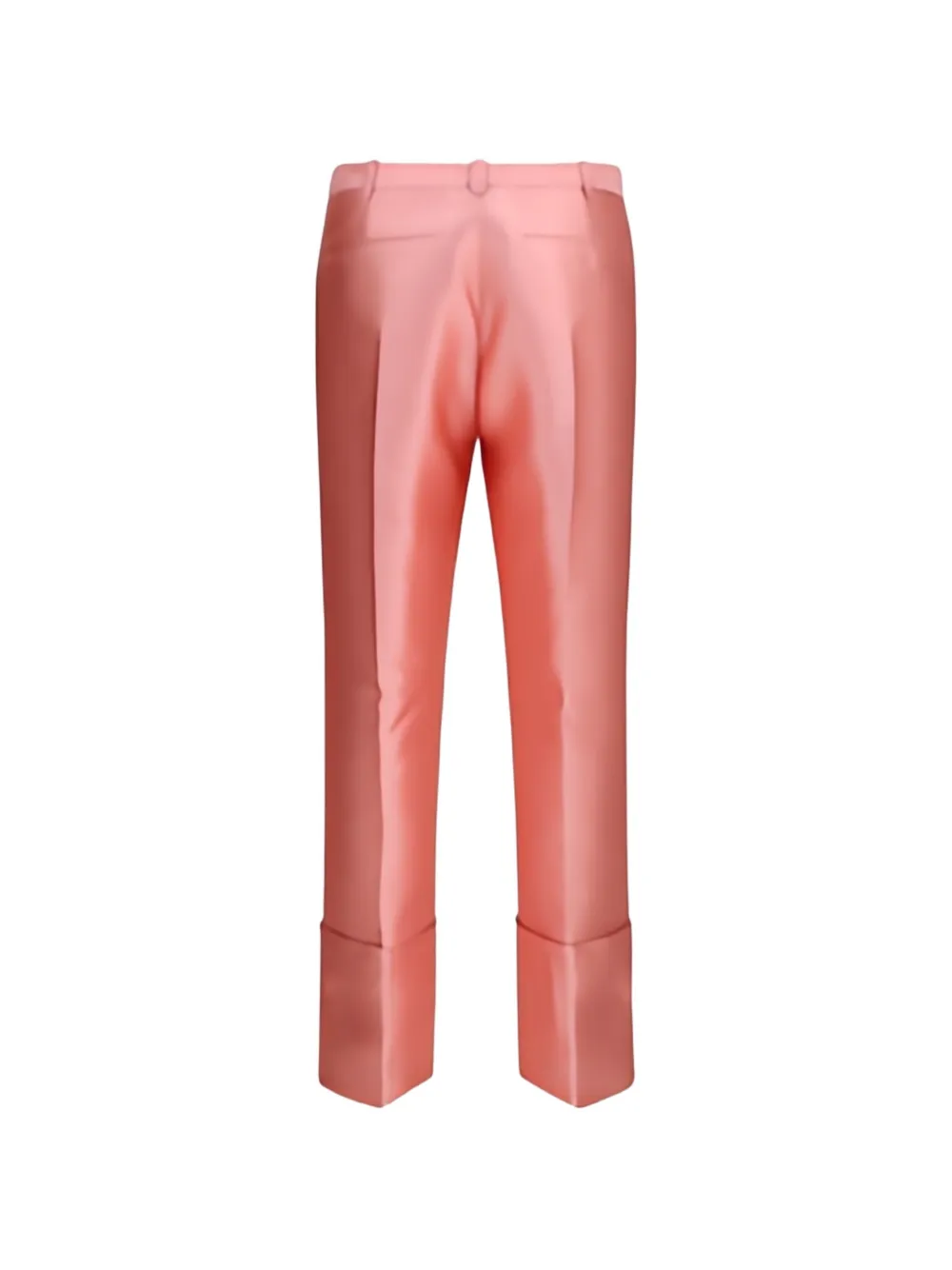 Calvin Klein Eva satijnen pantalon met omgeslagen pijpen Roze