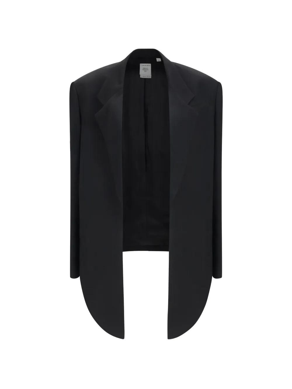 Calvin Klein Petunia asymmetric oversized jacket - Black