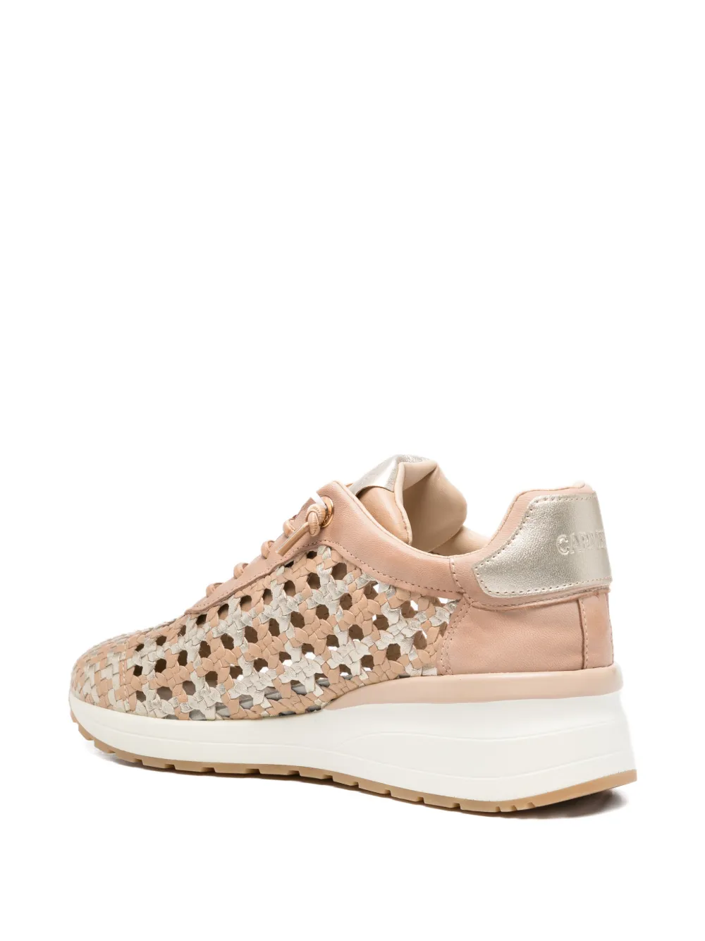 Carmela Geweven sneakers Beige