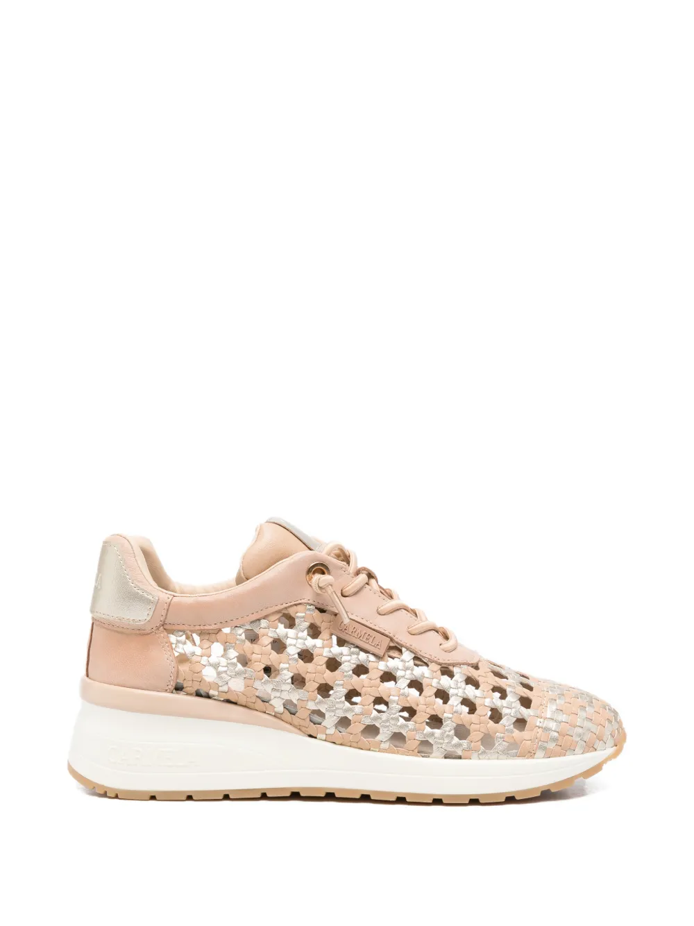 Carmela woven-design sneakers - Toni neutri