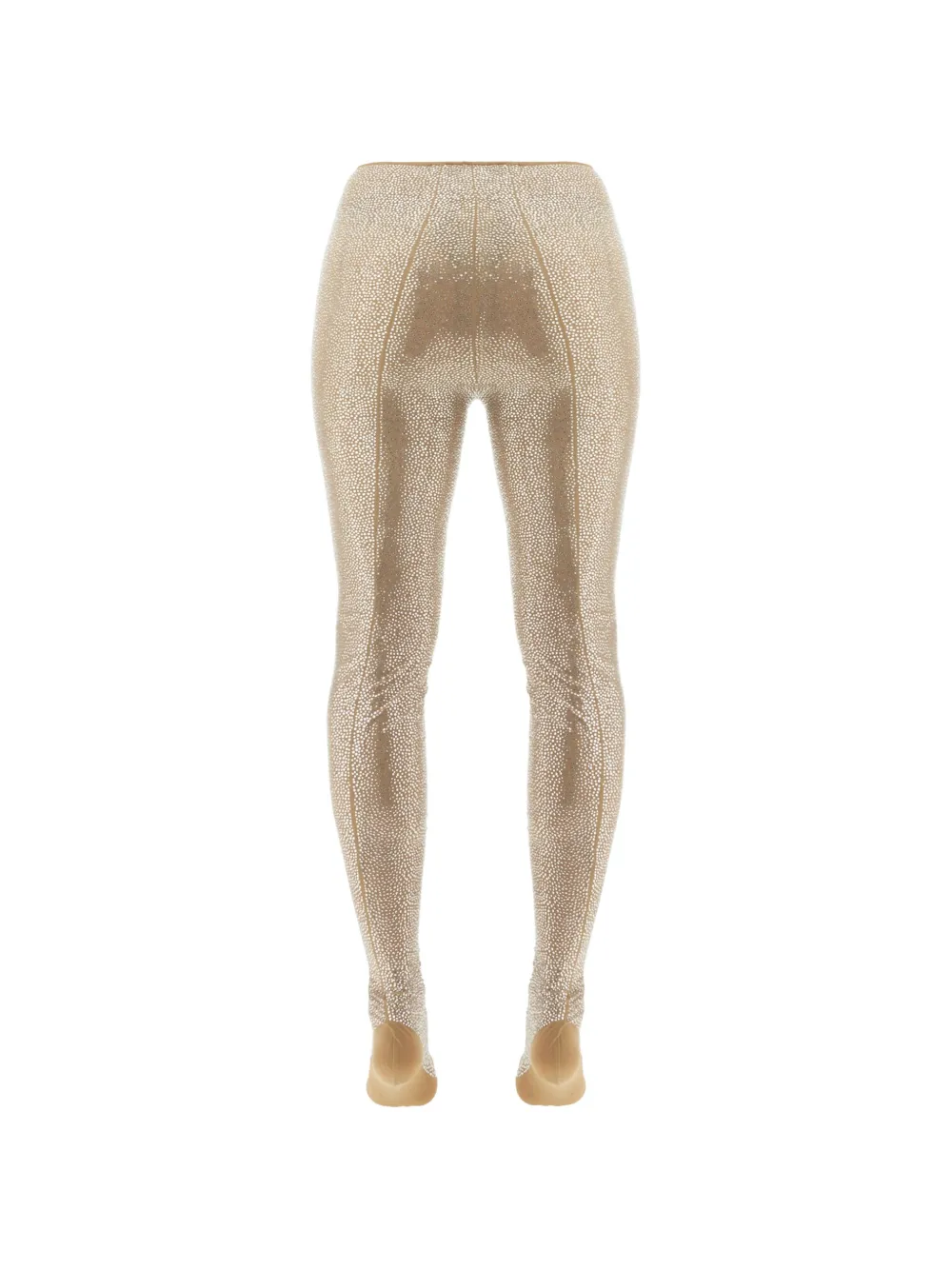 Giuseppe Di Morabito Legging verfraaid met kristallen Beige