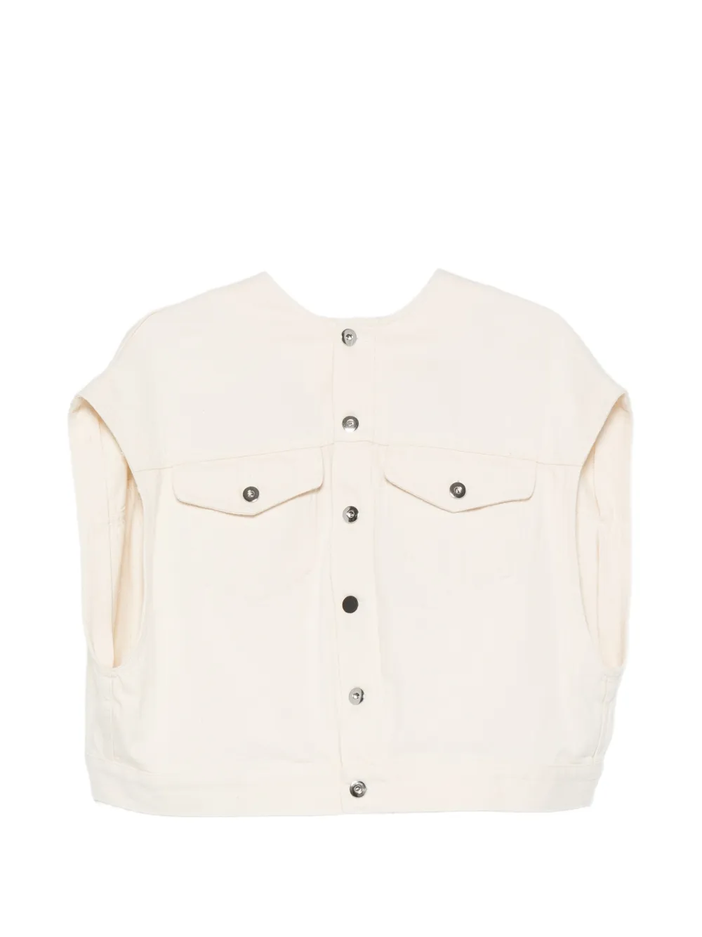 Liviana Conti button-up gilet - Nude