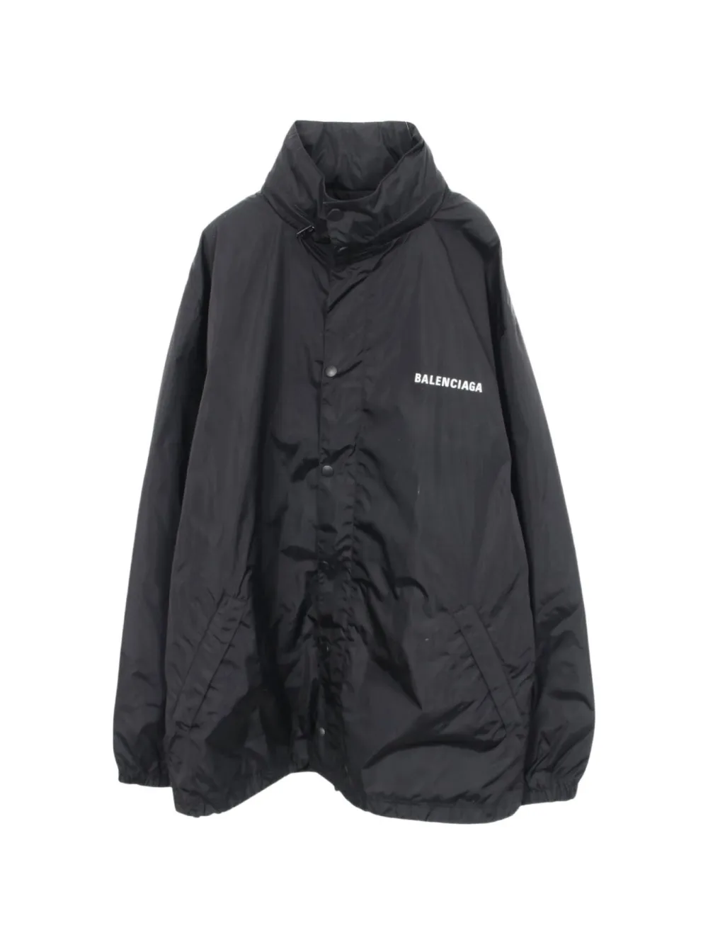 Balenciaga Pre-Owned 2000s logo-print hooded jacket - Schwarz