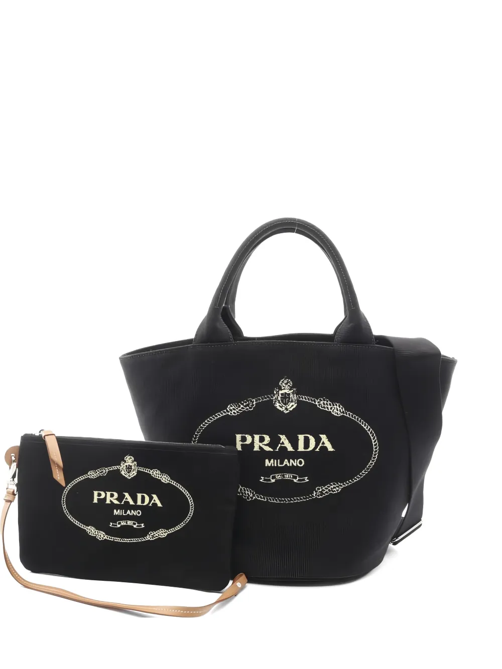 Prada Pre-Owned 2010s Canapa two-way tote bag - Nero