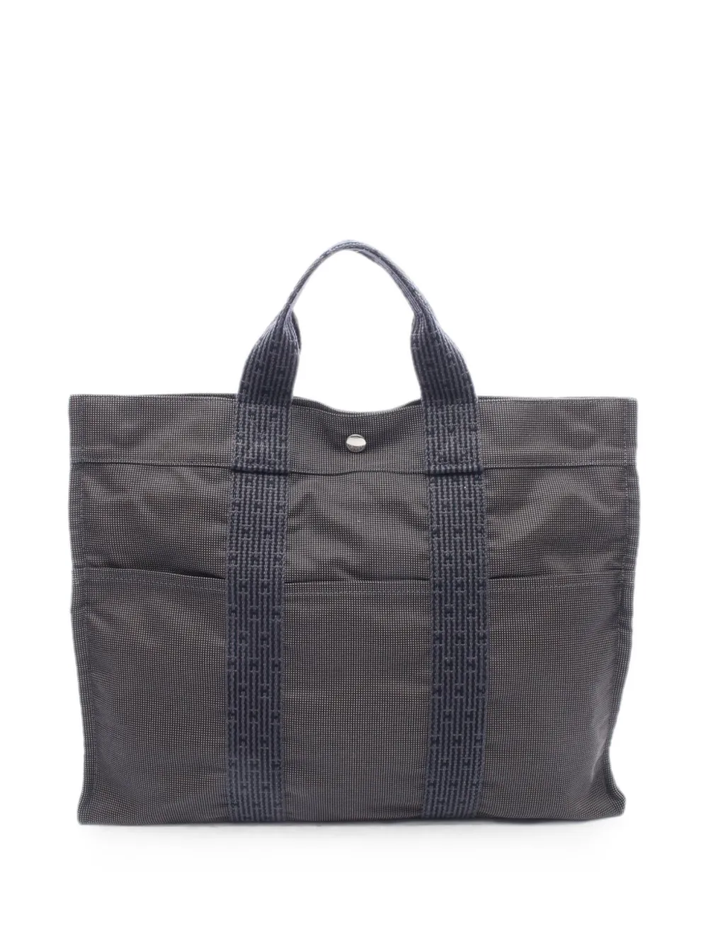Hermès Pre-Owned 2000s Herline canvas tote bag - Grigio