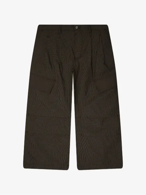 Nahmias pantalones cargo con motivo de cuadros