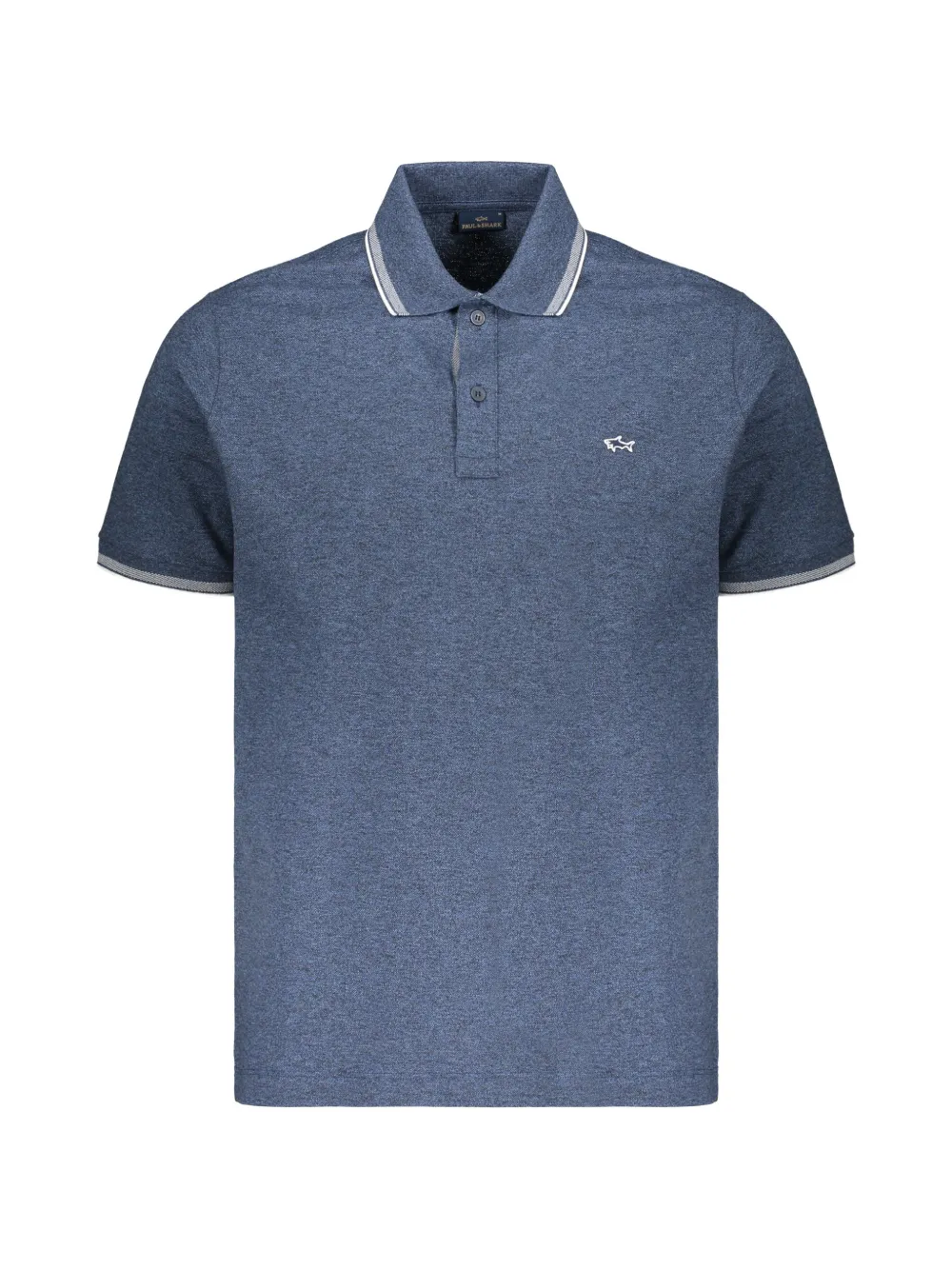Paul & Shark contrast-trim cotton polo shirt - Blu
