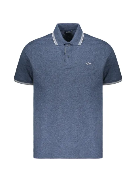 Paul & Shark contrast-trim cotton polo shirt