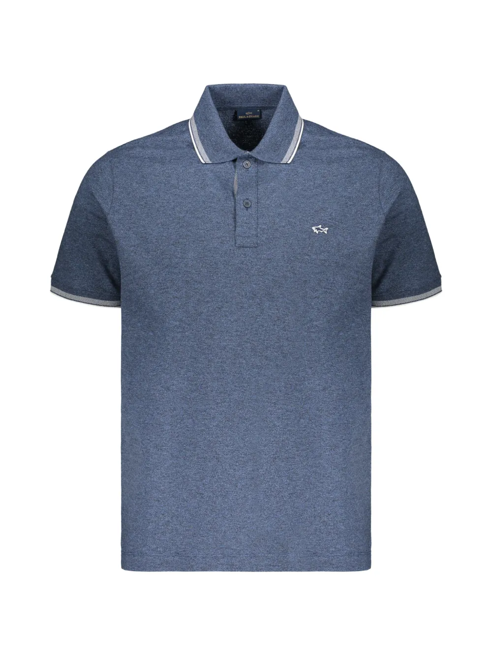 Paul & Shark contrast-trim cotton polo shirt - Blu