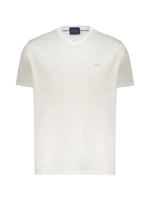 Paul & Shark logo-embroidered V-neck T-shirt
