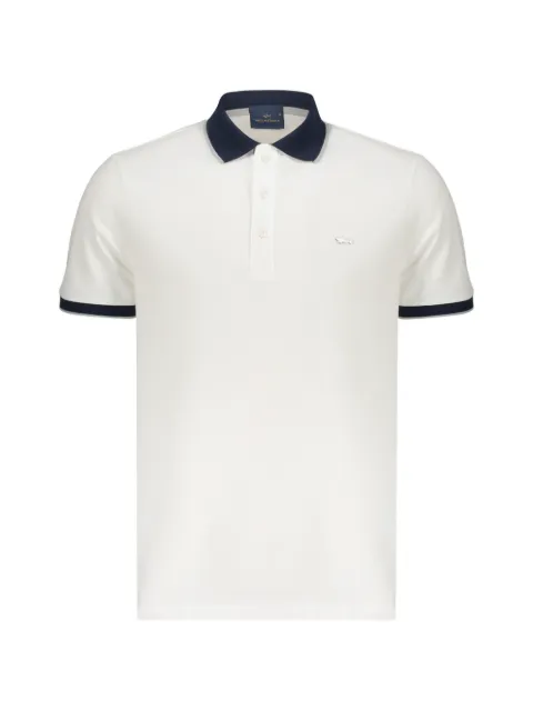 Paul & Shark logo-plaque polo shirt