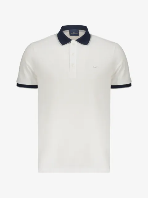 Paul & Shark logo-plaque polo shirt
