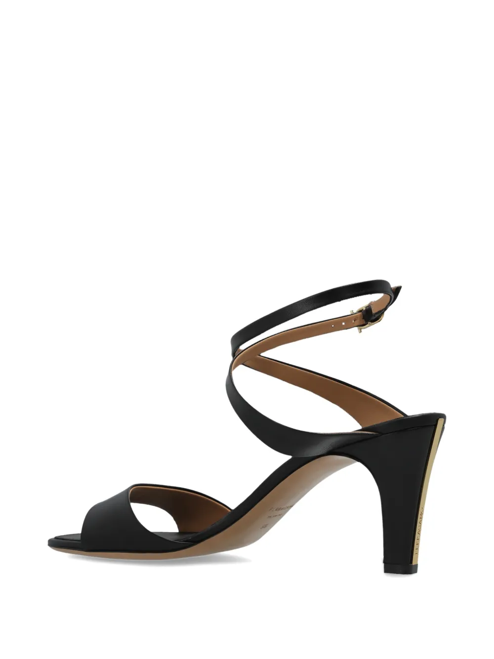 Ferragamo Teresy crossover-strap sandals Zwart