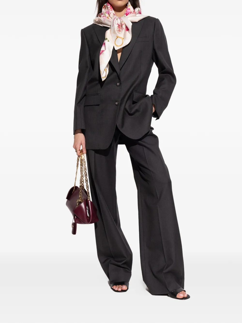 Ferragamo Teresy crossover-strap sandals Zwart