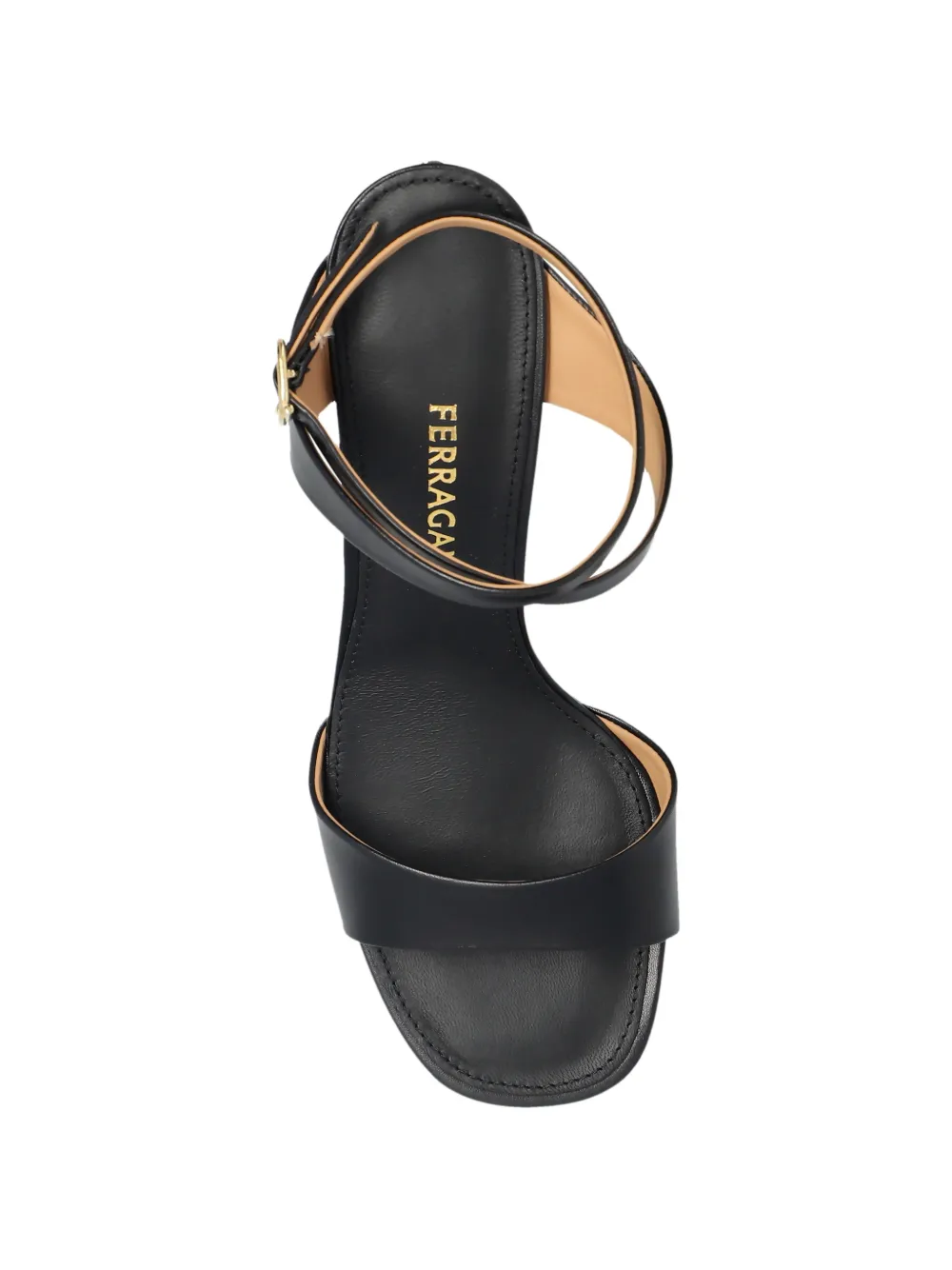 Ferragamo Teresy crossover-strap sandals Zwart